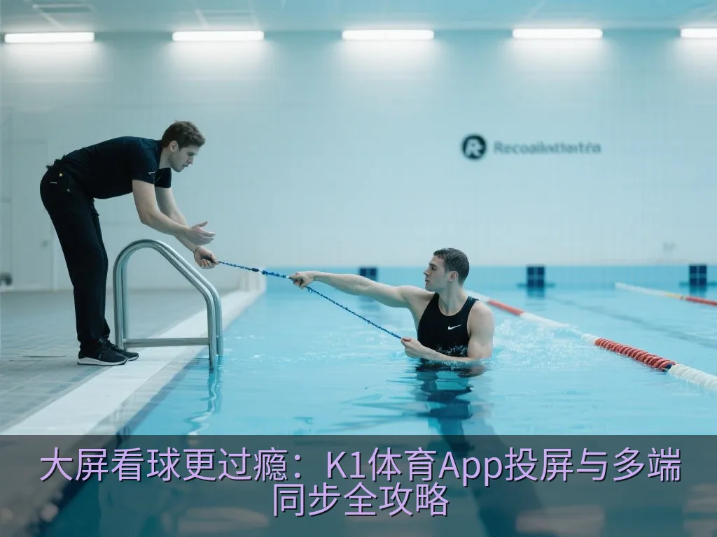 极简风格的家庭影院中投影仪正在放映体育赛事,旁边茶几上放着同步数据的手机
